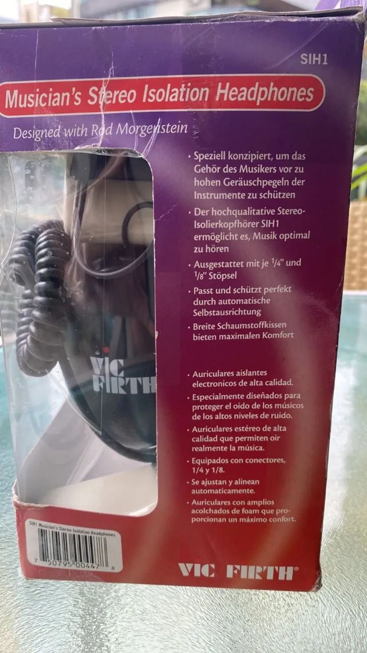 HEADPHONE VIC FIRTH  SIH1 P/ BATERISTA - Desenhado por ROD MORGENSTEIN - Foto 4