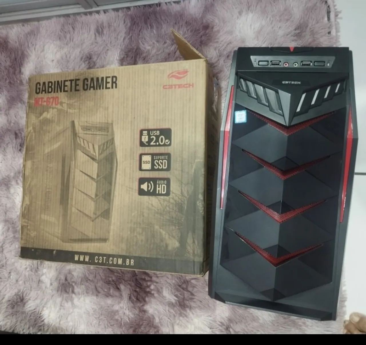 Gabinete Gamer C3Tech MT-670