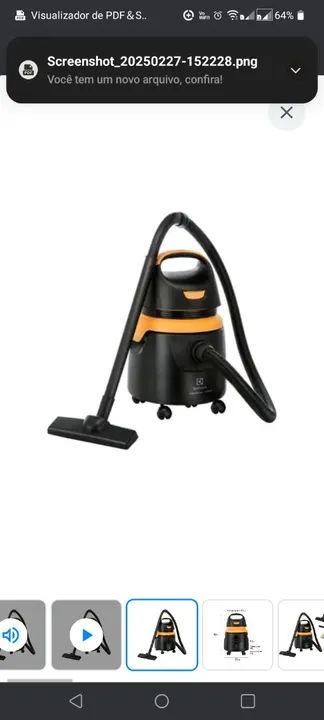 Aspirador de Pó e água  