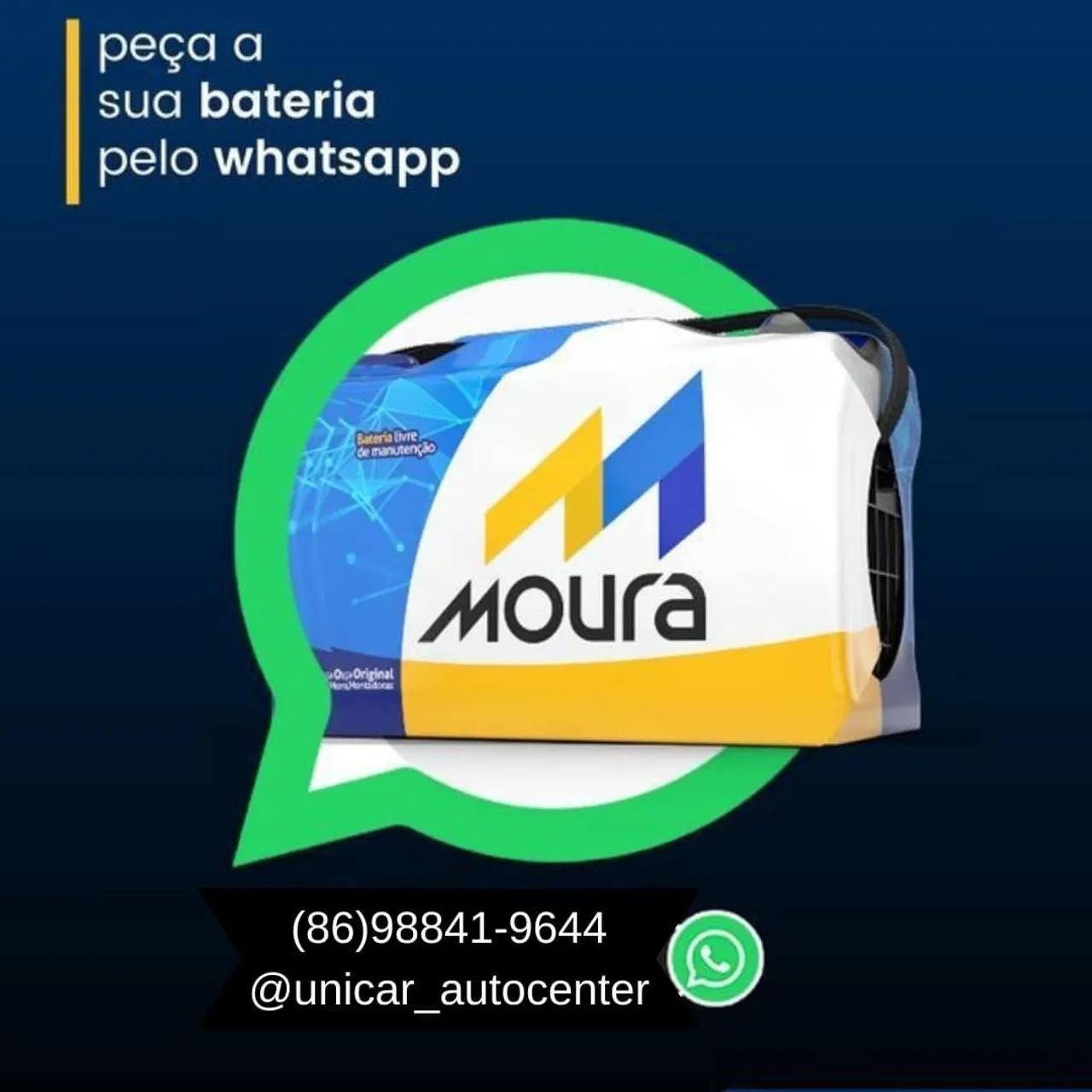 Bateria Moura - Nova - Peça já! ZAP *44