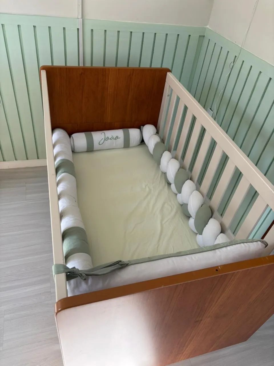 Berço retrô matic - 3 em 1 (vira cama) - Foto 3