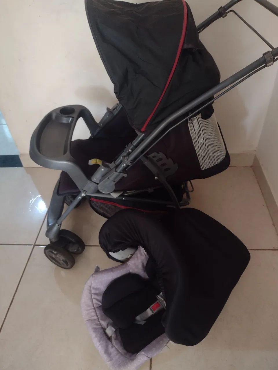 Carrinho com bebê conforto Galzerano  - Foto 4