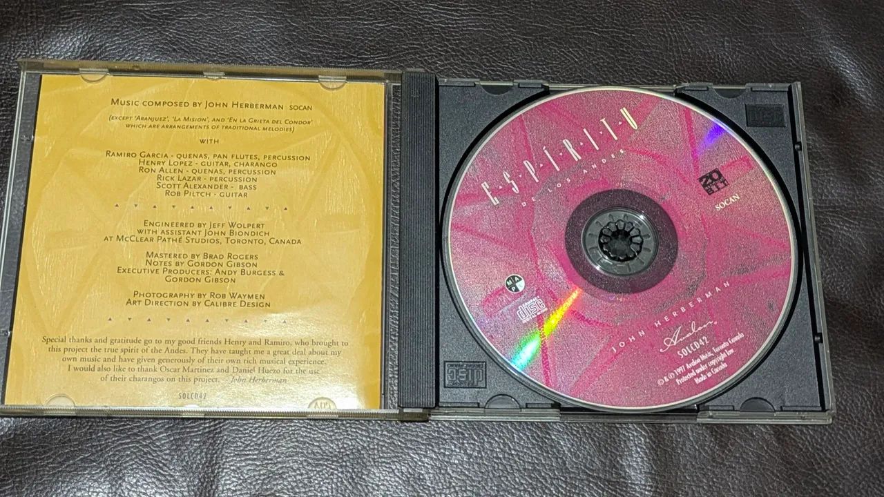 CD John Herberman - Espíritu de los Andes (Raro / Importado / New Age) - Foto 2