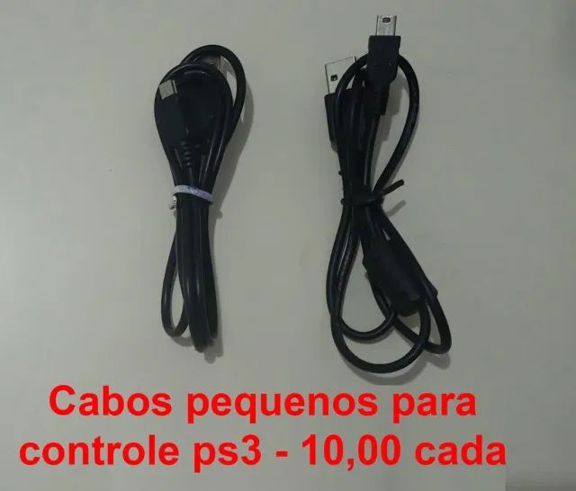 Cabos para controle PS3 e Cabo AV PS3 - Foto 2