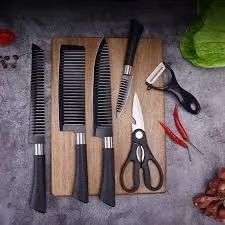 Kit 6 Peças Facas Antiaderente- VOÇE SÓ VAI PAGAR NA ENTREGA!?