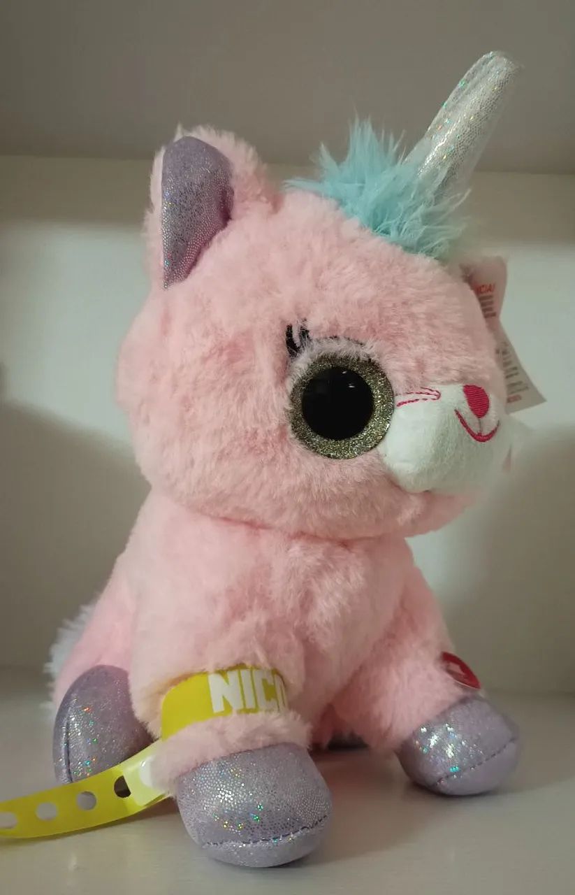 Gata Unicórnio Rosa Brinquedo Eletrônico Br Machine  - Foto 3