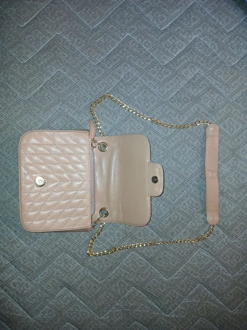 Bolsa de ombro couro constance bege - Foto 4