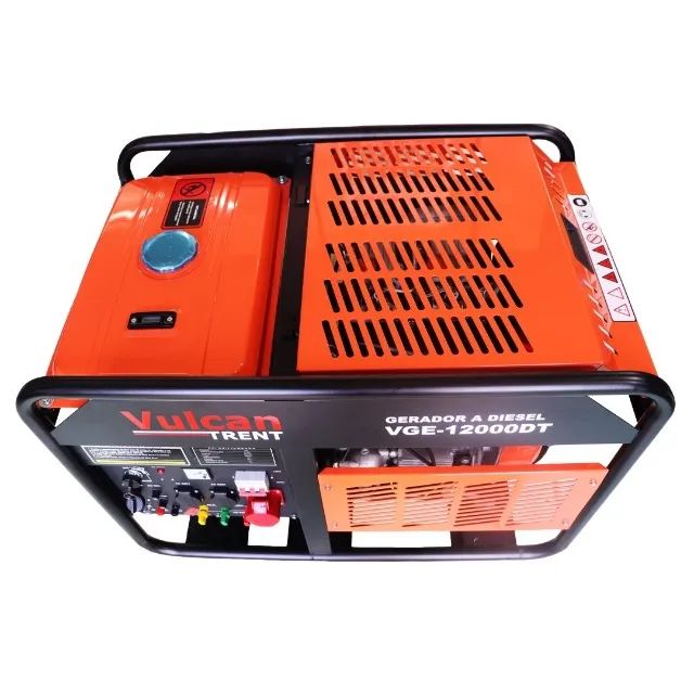 GERADOR DIESEL 954cc 20HP 12,0kVA 12000W TRIFASICO 220/380V PART.ELET. VGE12000DT VULCAN T - Foto 4
