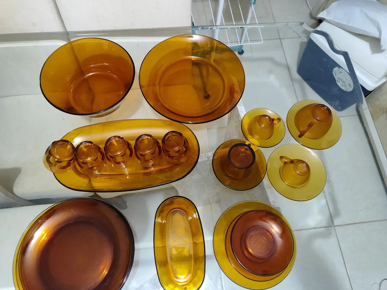 Louças em Vidro Âmbar (duralex)
