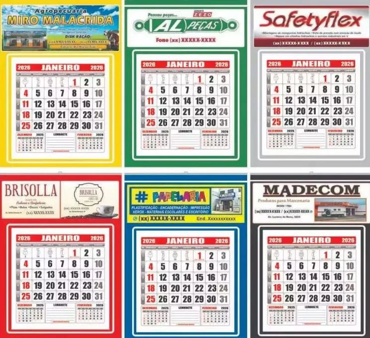 Calendário grande de parede  - Foto 2