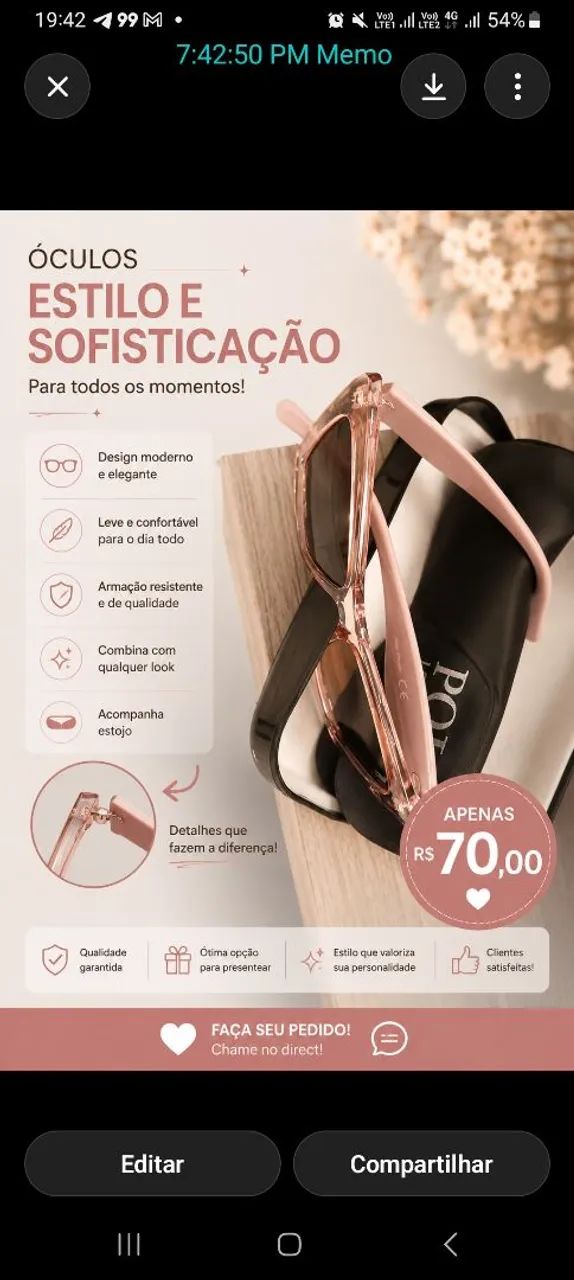 Óculos feminino Polo London UV400 com case