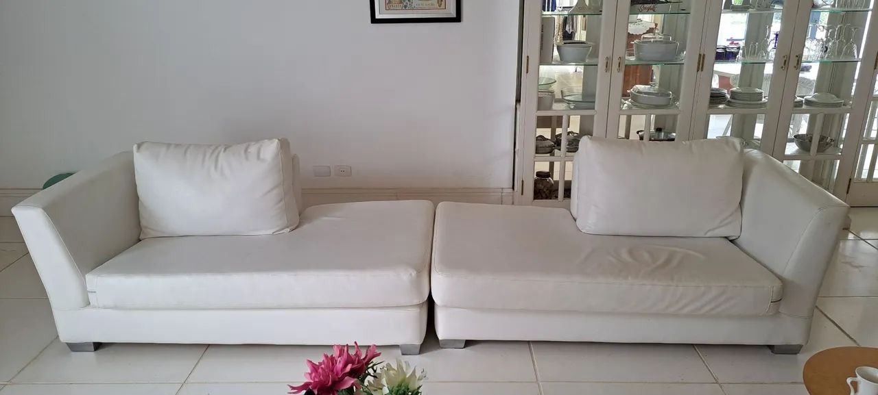 Conjunto de Sofá Branco