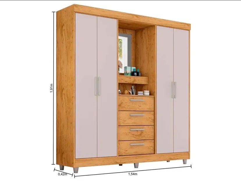 Vendo cama de casal unibox e guarda-roupa casal - Foto 2