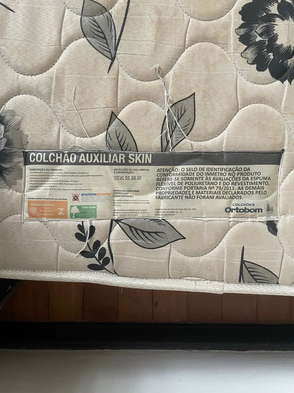 Cama Box Solteiro Ortobom com Cama Auxiliar + Colchão - Foto 2