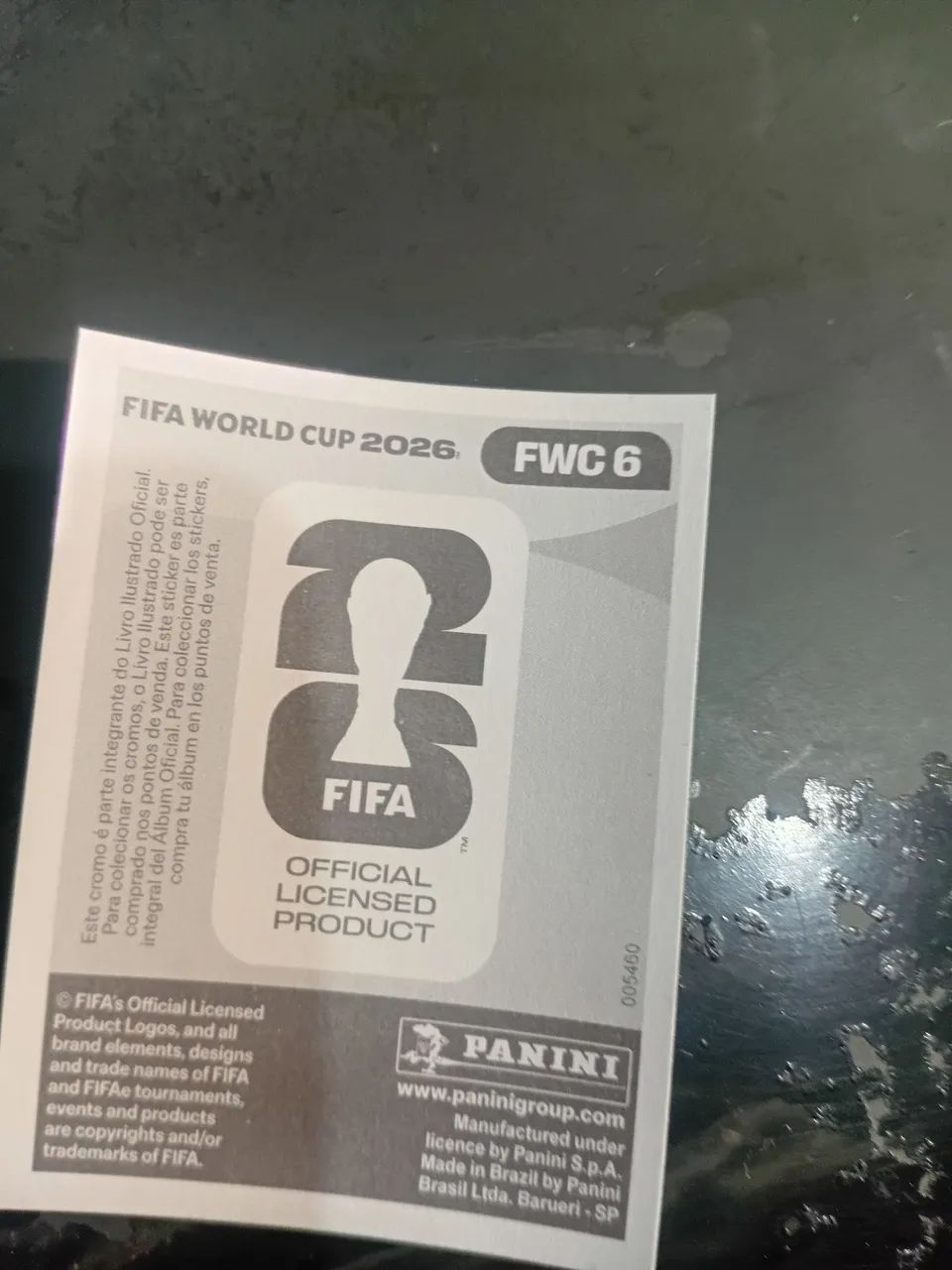 Figurinha da copa 