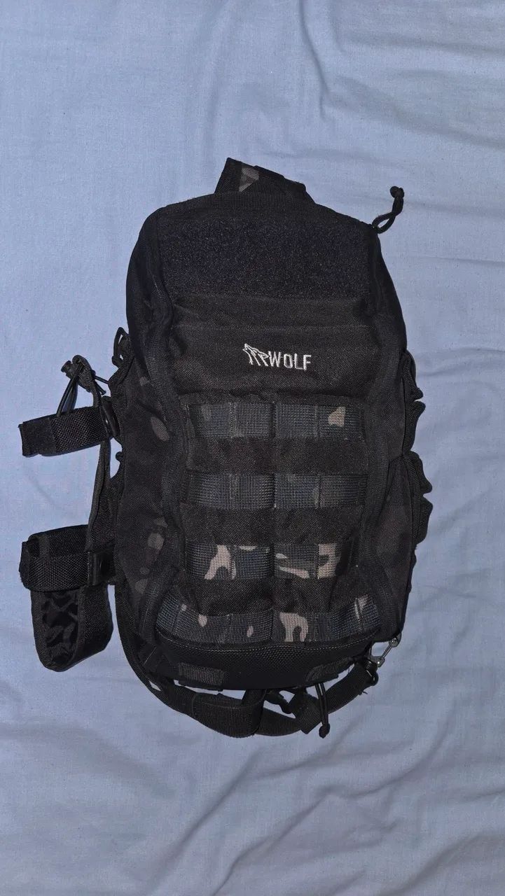 Mochila Transversal Wolf Attack - 9MM Double Black - Foto 5