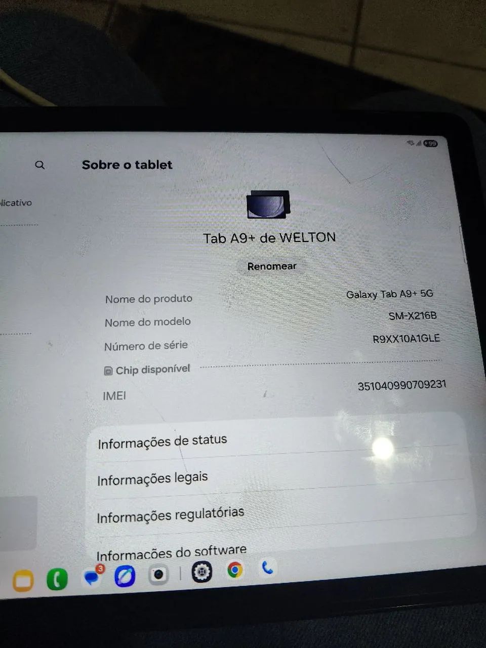 Tablet Samsung a9 5g