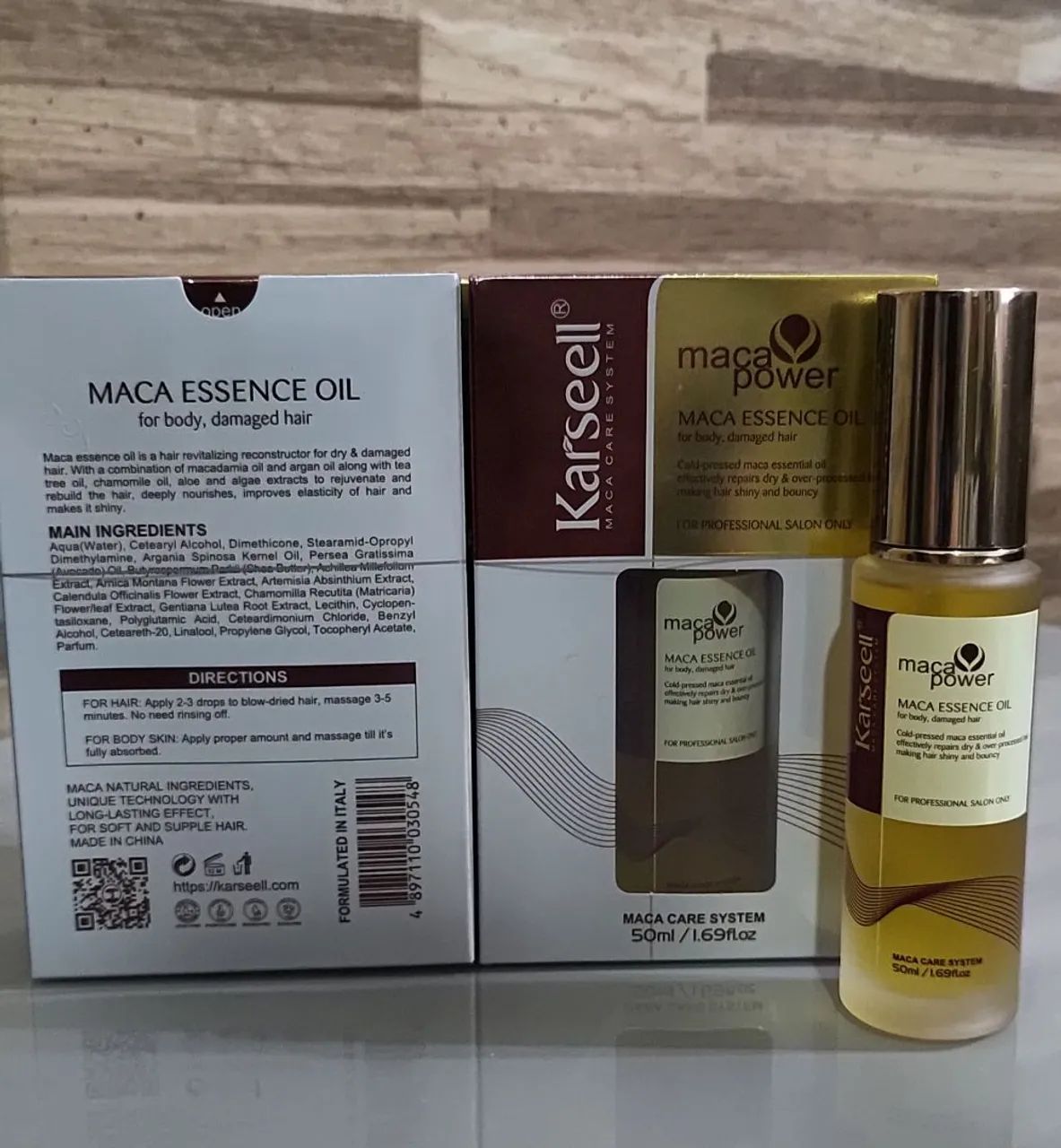 Óleo de Argan Marroquino Karseell Maca Essense 50ml Original  - Foto 4