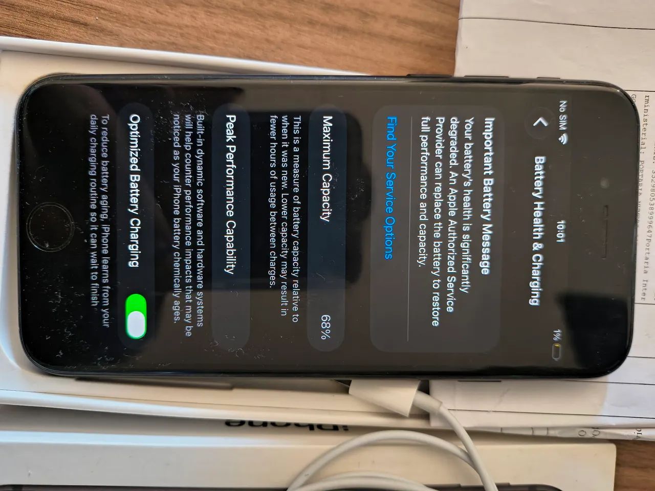 iPhone SE 2 geração defeito na tela - Foto 2