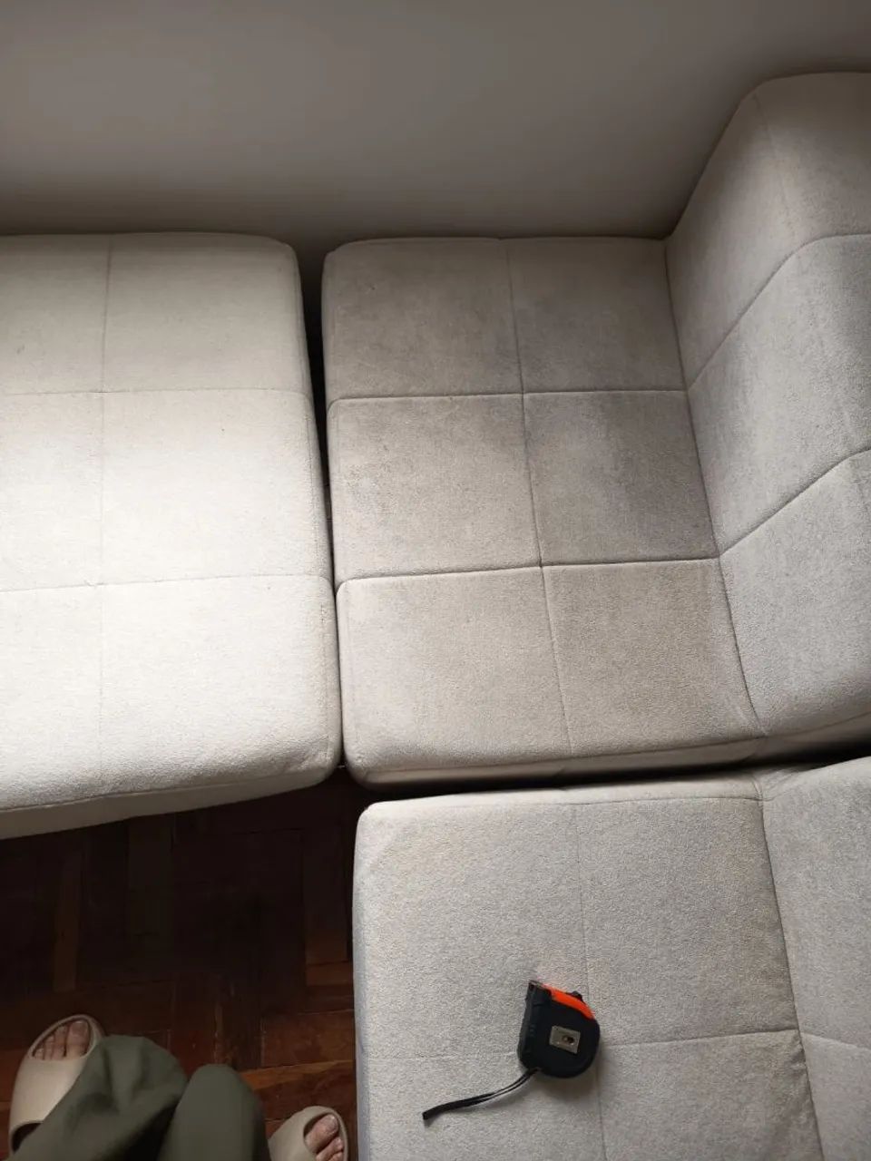 Sofá Modular (3 módulos) - Sofá na Caixa - Cor Bege - Foto 3