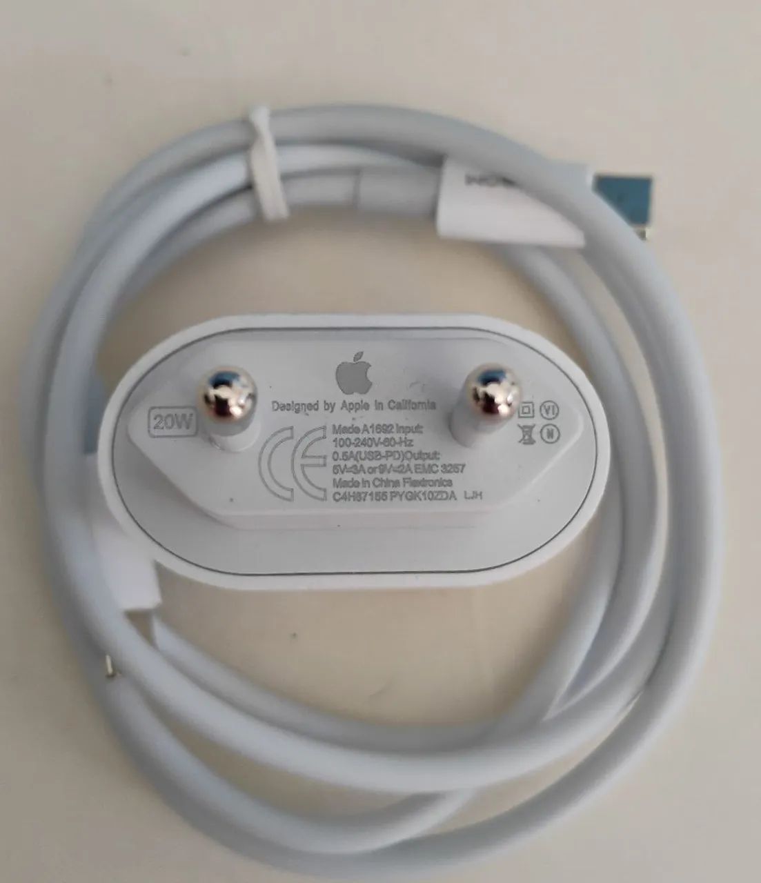 Carregador Turbo 20 Watts + Cabo USB Tipo C. - Foto 2