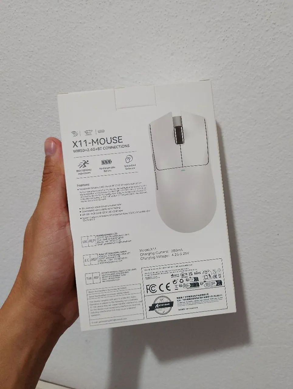 MOUSE ATTACK SHARK X11 COM DOCK 