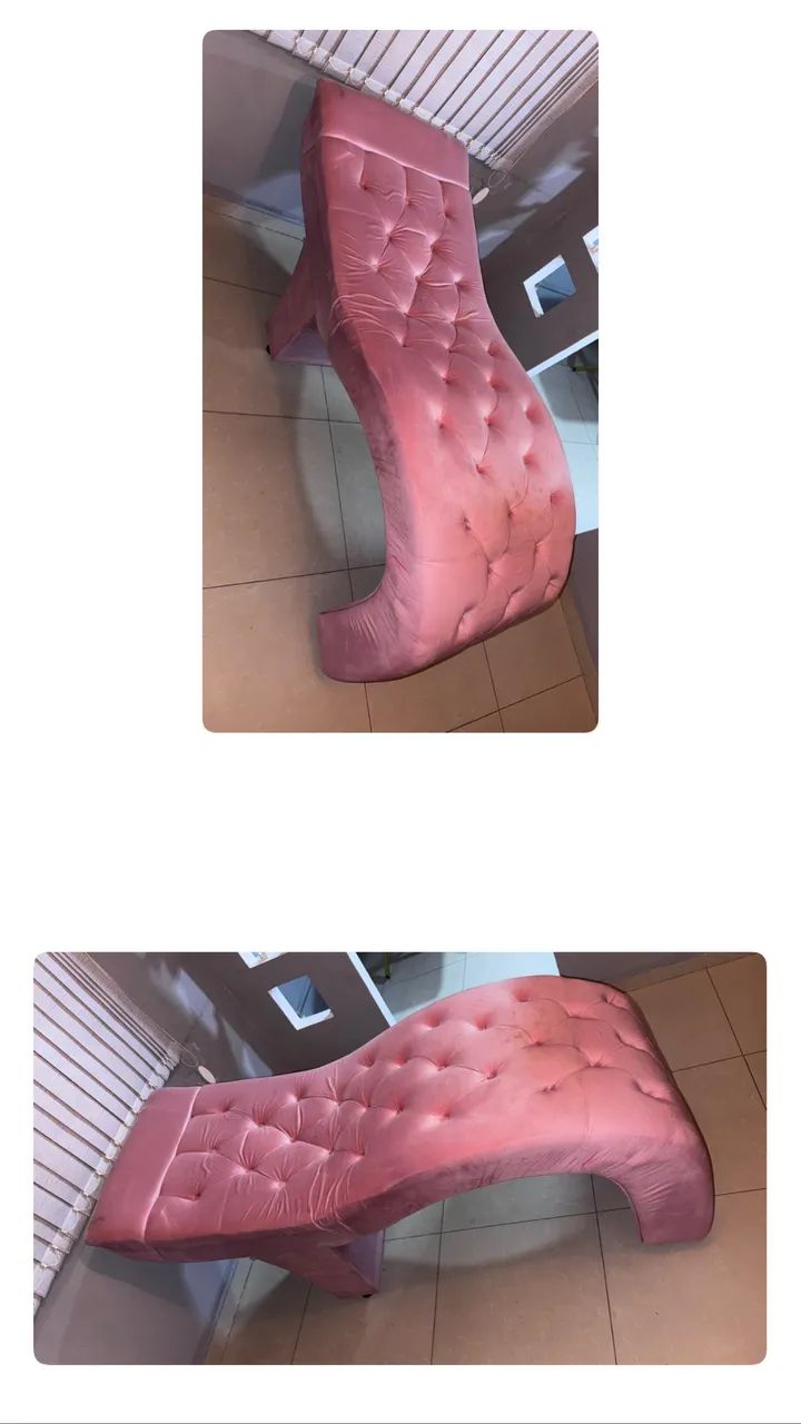 Maca em veludo rosa 