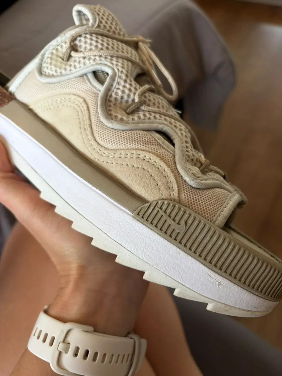 chinelo nike offline 2.0 bege 40 - Foto 4