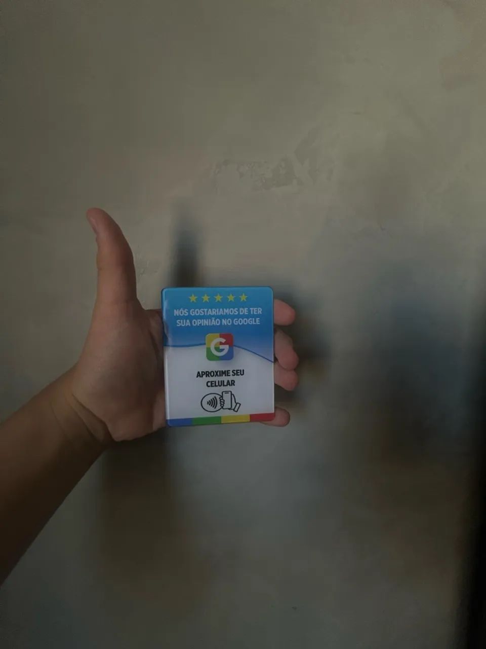 Plaquinha Google Avaliação NFC 