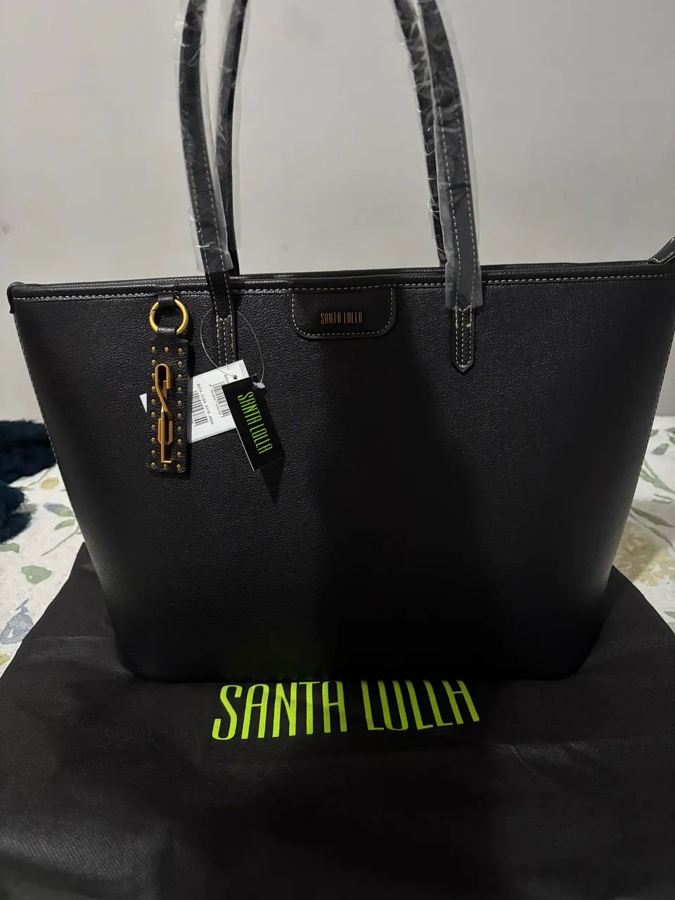 Bolsa preta de Santa Lola Tote - Foto 2