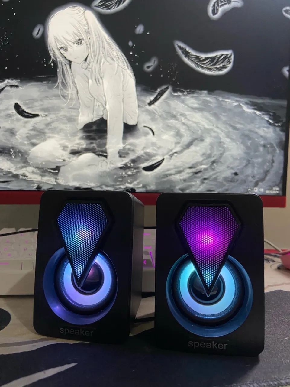 Caixa de Som Gamer RGB para PC 