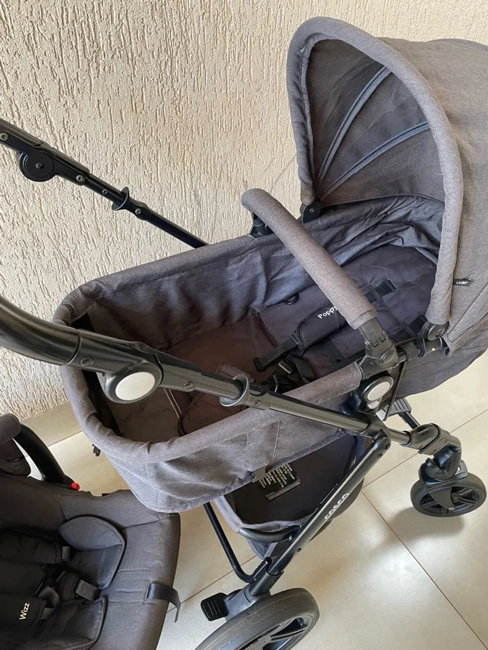 Carrinho de bebê e bebê conforto  - Foto 4