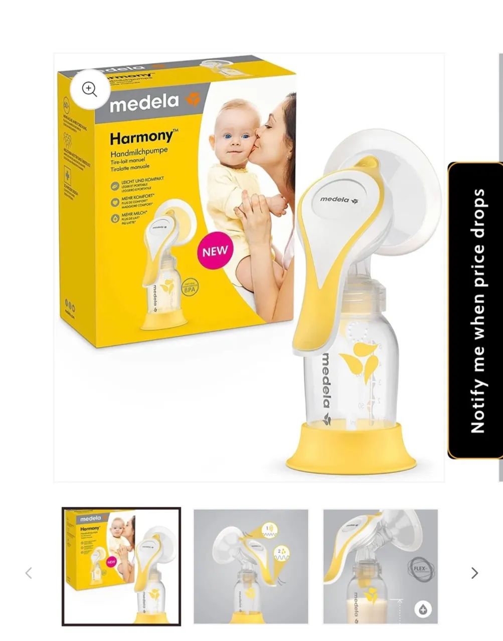 Bomba de tirar leite Medela