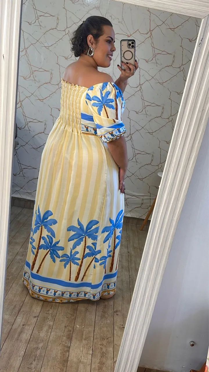 Vestido Flowers Plus Size - Foto 4