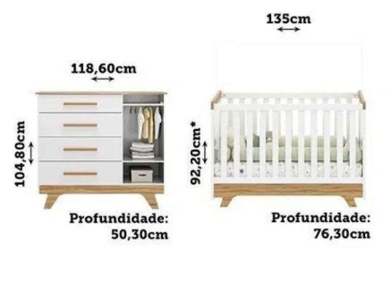 Berço e cômoda usados  - Foto 5