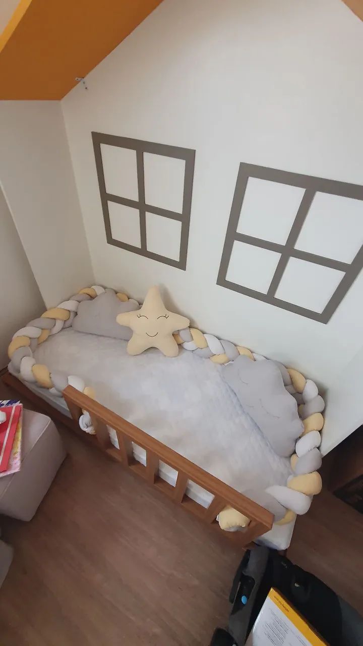 Cama montessoriana formato de casa - Foto 3