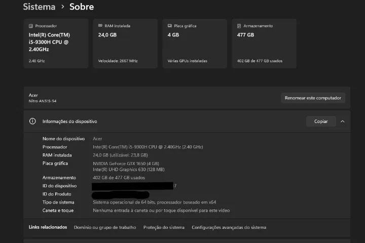 Notebook Gamer Acer Nitro 5 - Foto 2