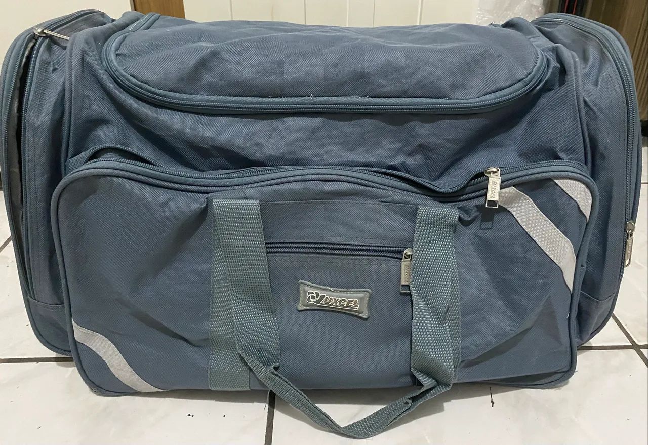 Mala Bolsa de Viagem Luxcel Grande com Vários Bolsos - Super Espaçosa e Resistente!