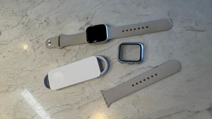 Apple Watch Series 7 bege (starlight) - 41mm - completo - Foto 5
