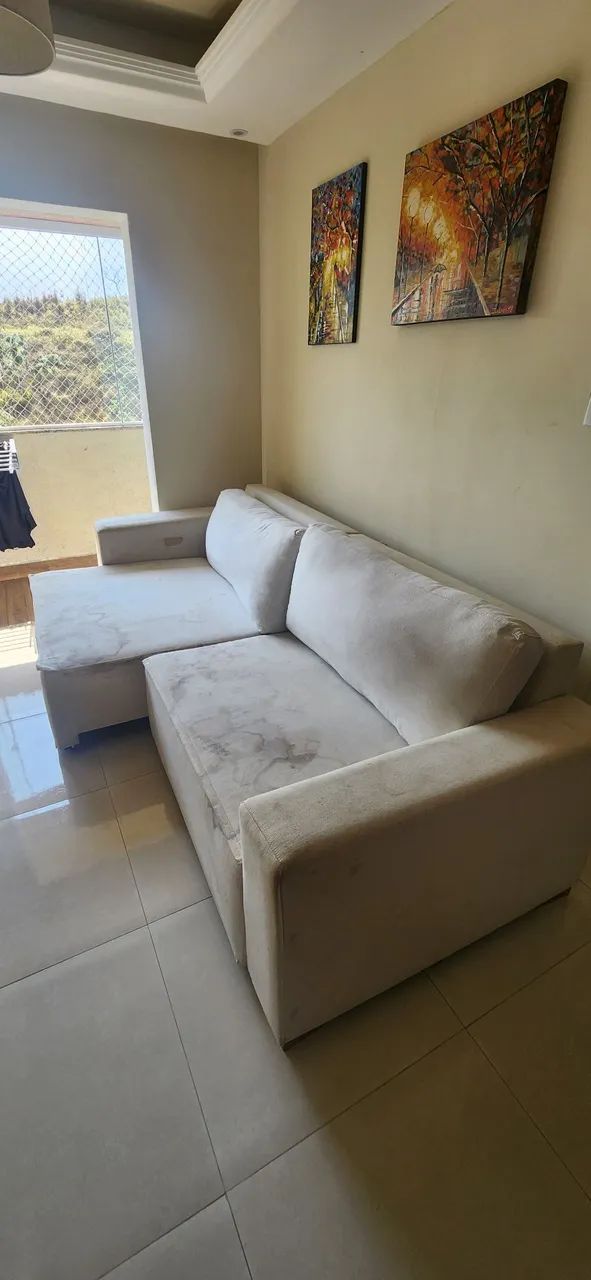Sofá de Linho 2,50m - Oportunidade! - Foto 2