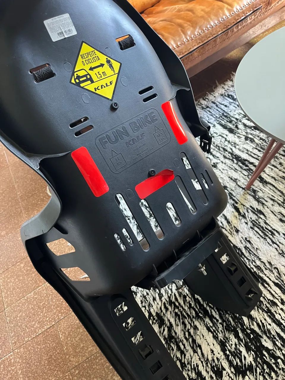 Cadeirinha de bicicleta 25kg com engate rapido