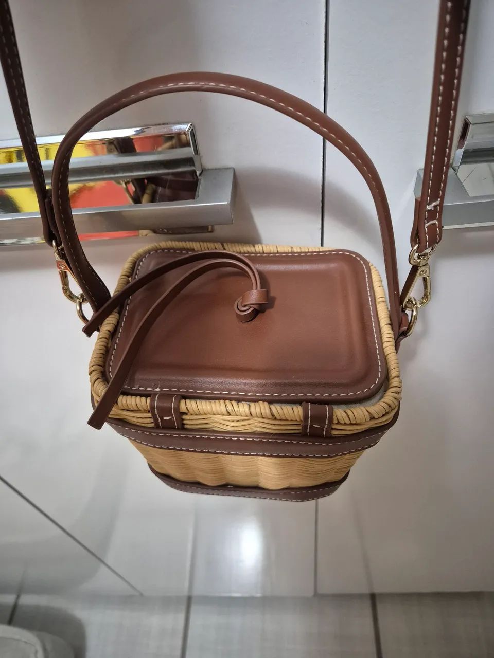 Bolsa de palha Zara - Foto 5