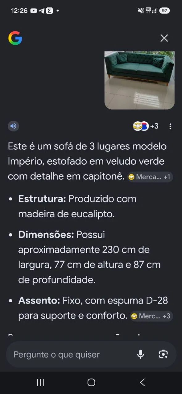Sofá império  - Foto 2