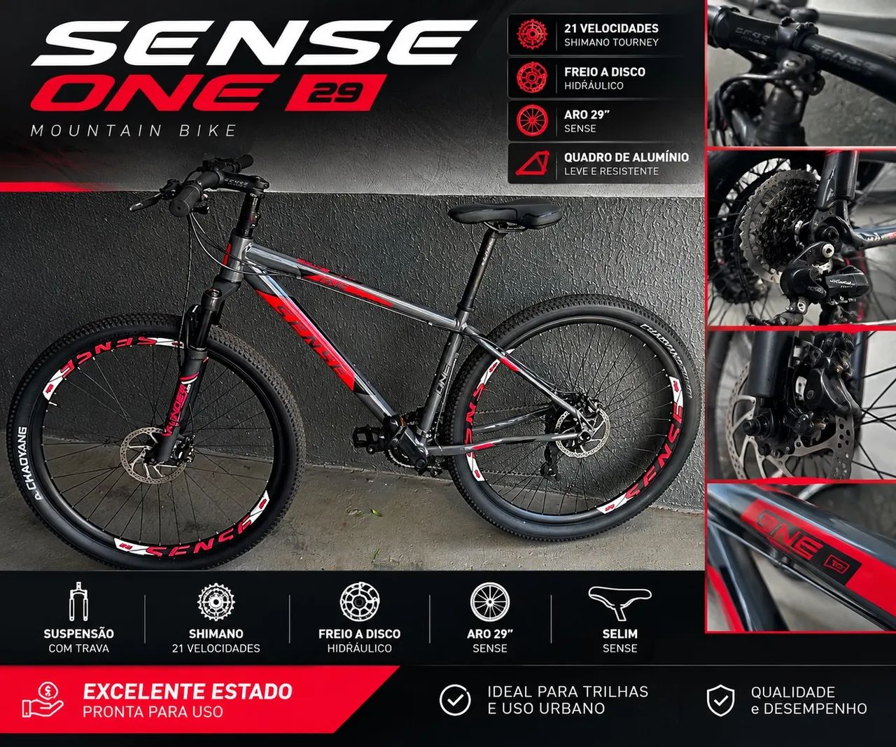 Bicicleta sense one aro 29