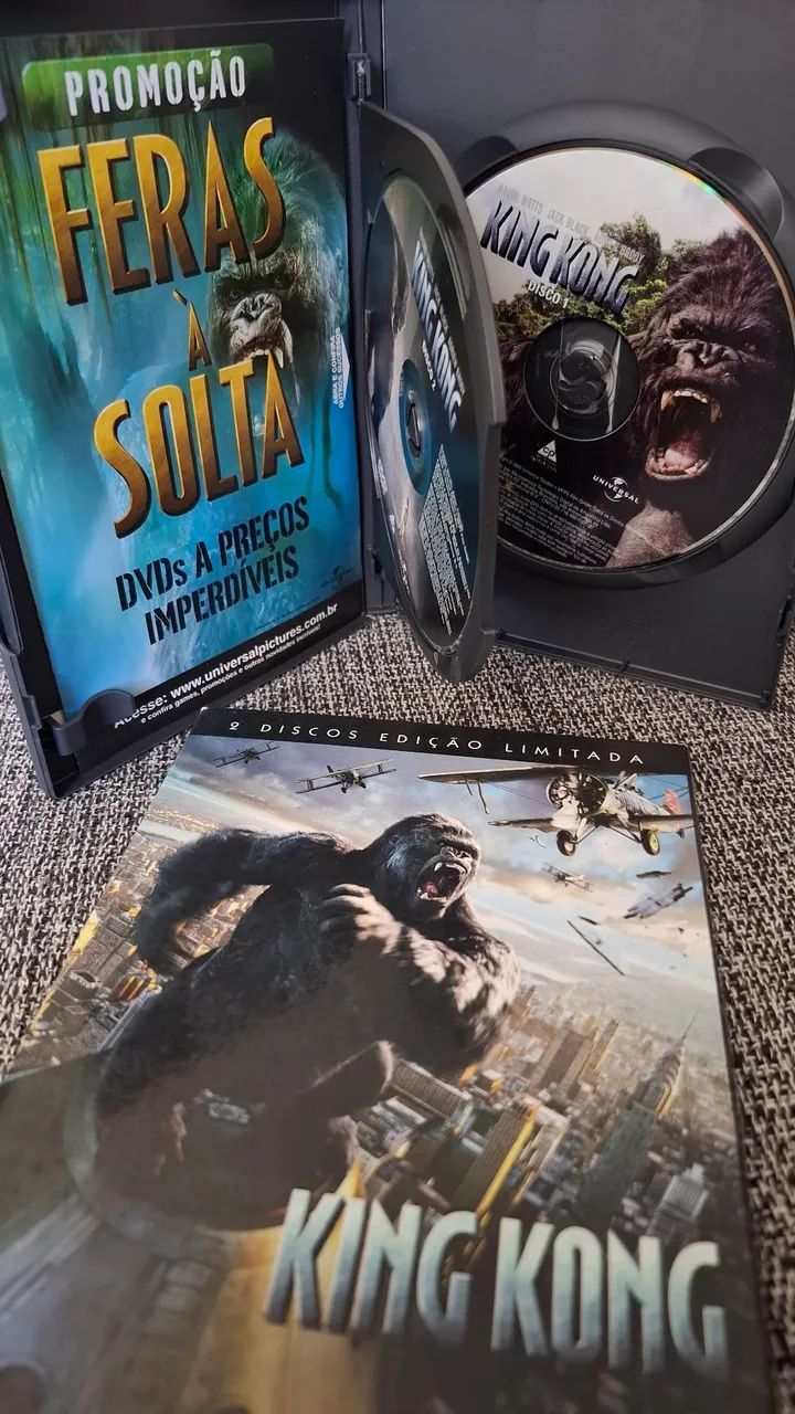 Dvd - KING KONG - 2 DISCOS EDIÇÃO  LIMITADA COM  ENCARTE. COMPLETO  - Foto 2