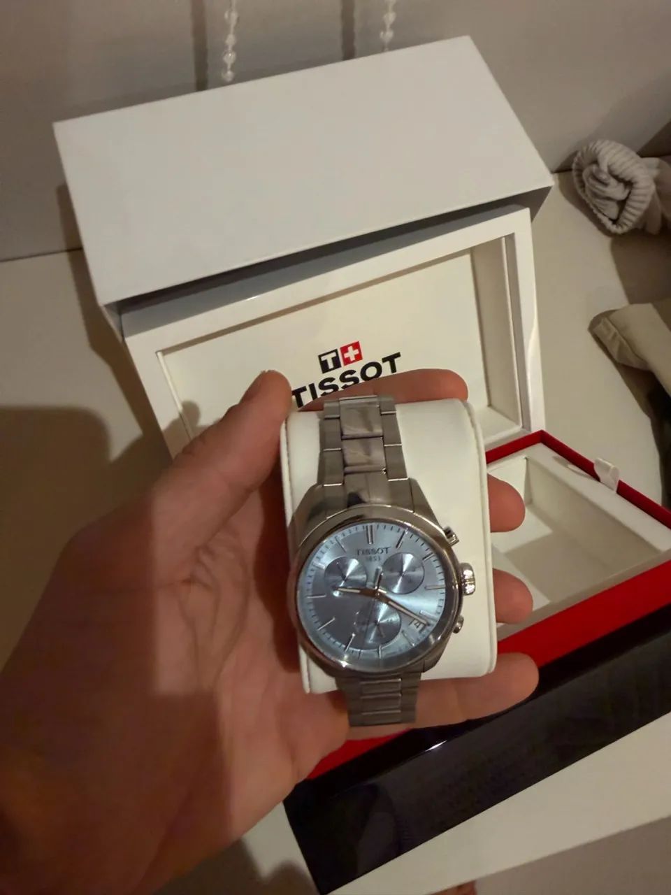 Relógio Tissot PR 100 Cronógrafo Ice Blue 40mm - Foto 2