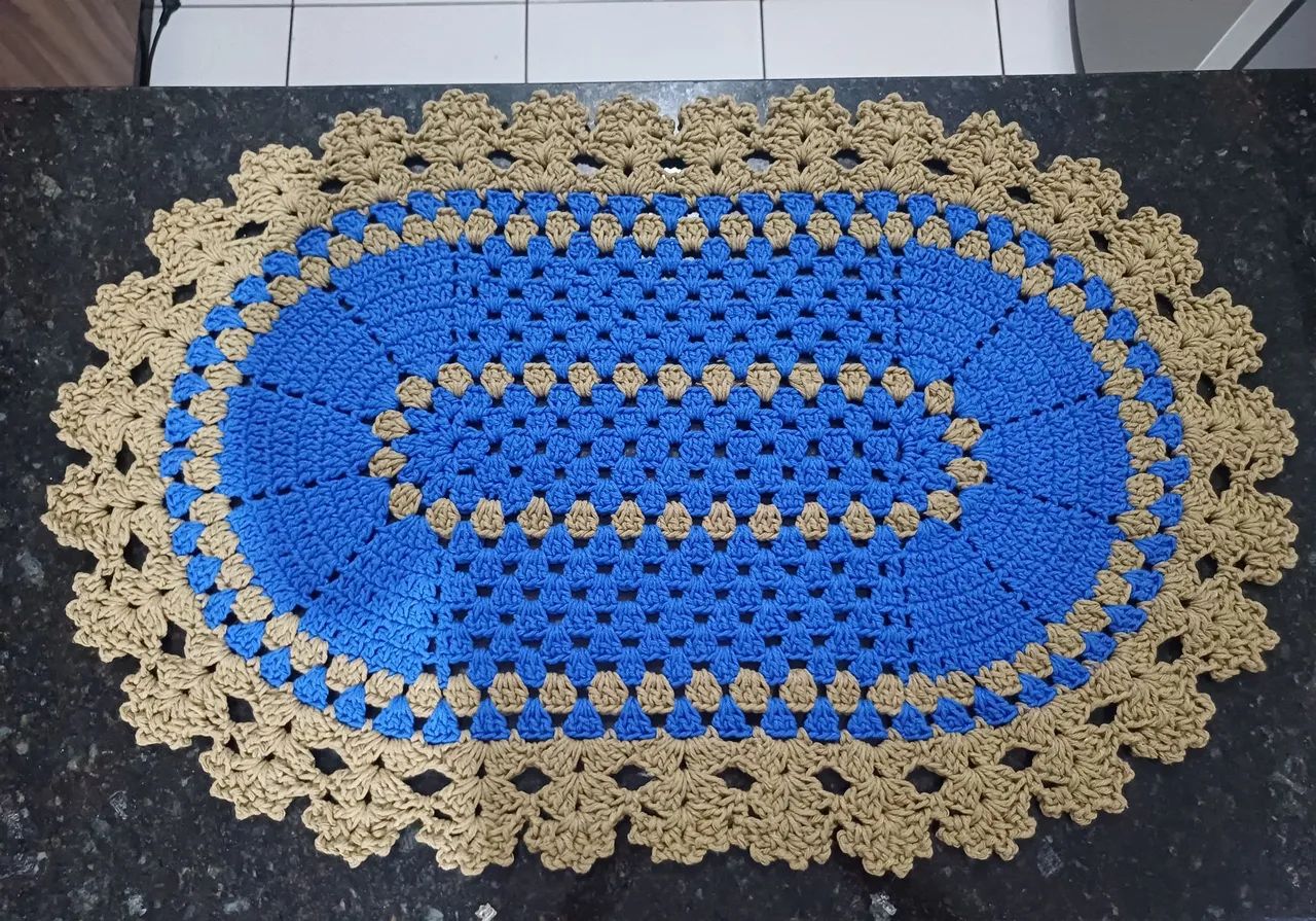 Tapete de crochê.