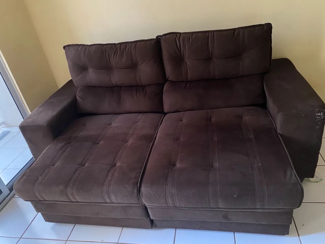 Sofá Retrátil e Inclinável de 3 lugares - Foto 2