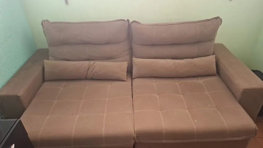 sofa grande - retrátil com almofadas. - Foto 3