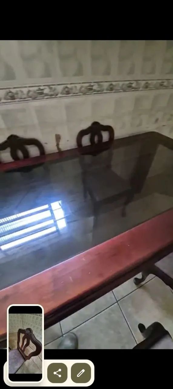 Mesa madeira  lei c 4 cadeiras65204505160835122
